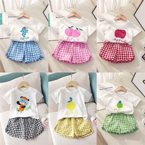 

sets brand summer clothing baby girl outfit years old kids clothes piece set leisure teesshorts toddler costume suit cotton, White