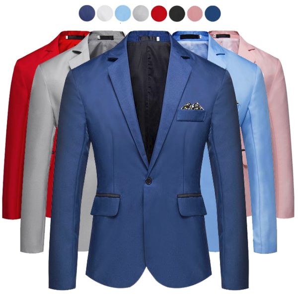 

mens suits blazers fashion business mens blazer jacket slim fit wedding dress suit jackets groomsman party suit outwear for man 230211, White;black