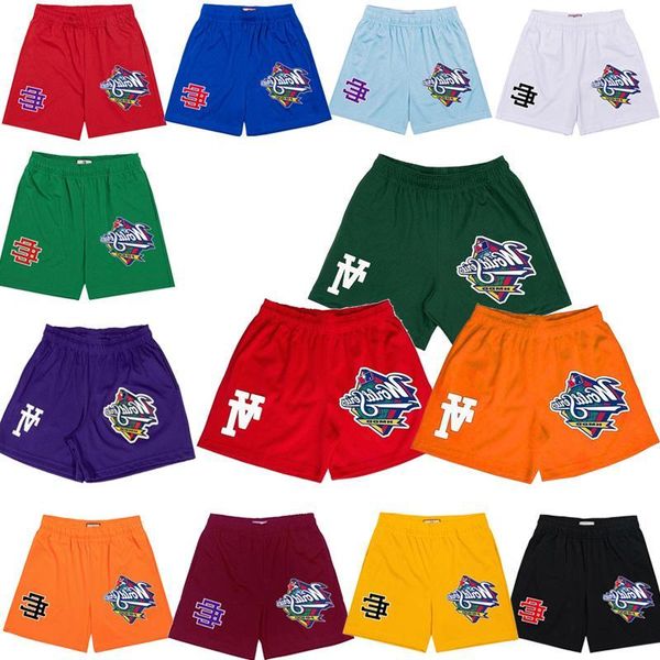 

men's shorts 22 ss ins tide brand ee high street baseball sports men's shorts 2022 american eric emanuel mesh breathable quarter b, White;black