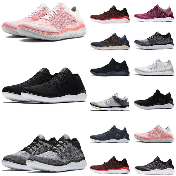 

2022 rn running shoes men women white black rn flyknit fly knit shock absorption fashion breathable lightweight outdoor shoe sports sneakers
