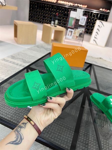 

designer slippers new luxury slides men summer rubber sandals beach slide fashion scuffs slippers indoor shoes size38-45, Black