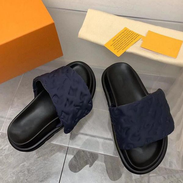 

men's black flat sandals for mopping the floor, pool pillows, mules, thickened before sunset, with fashionable and easy-to-wear style s