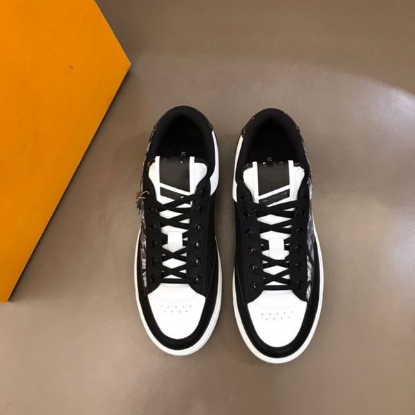 

2023 designer calfskin casual shoes sneakers clothleather trainers fashion stylist shoes leisure shoe lace-up sneaker, Black
