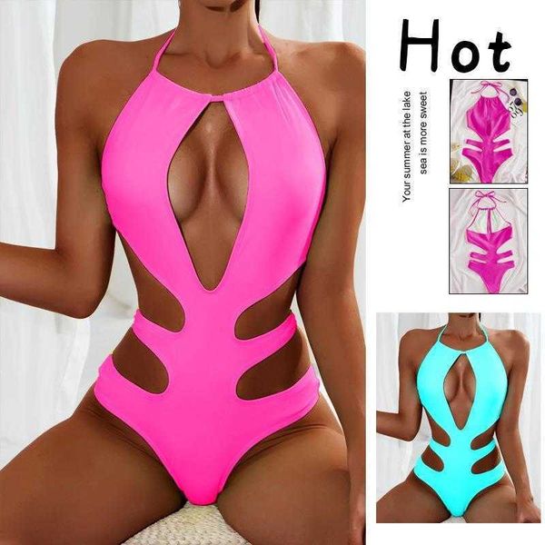 

multicolor solid color swimsuit retro halter lace up tight triangle bikini, White;black