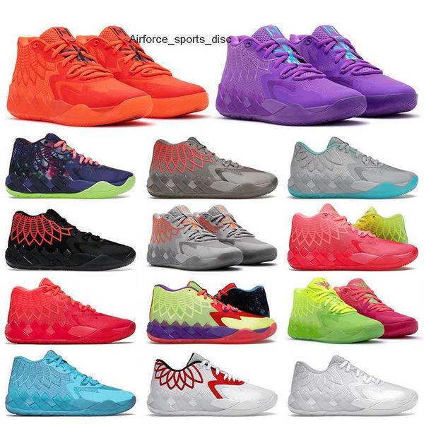 

2022 lamelo balls basketball shoes mb.01 mens 3 ball trainers rick and morty rock ridge red black blast not from here ufo galaxy queen