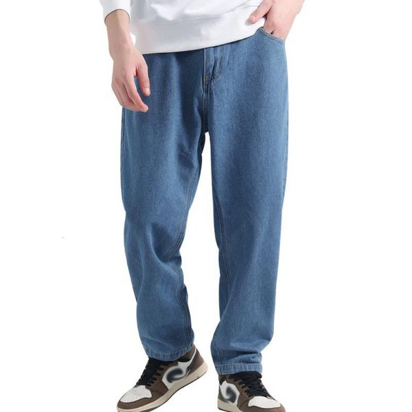

men's jeans straight loose casual pants fashion simple 230210, Blue