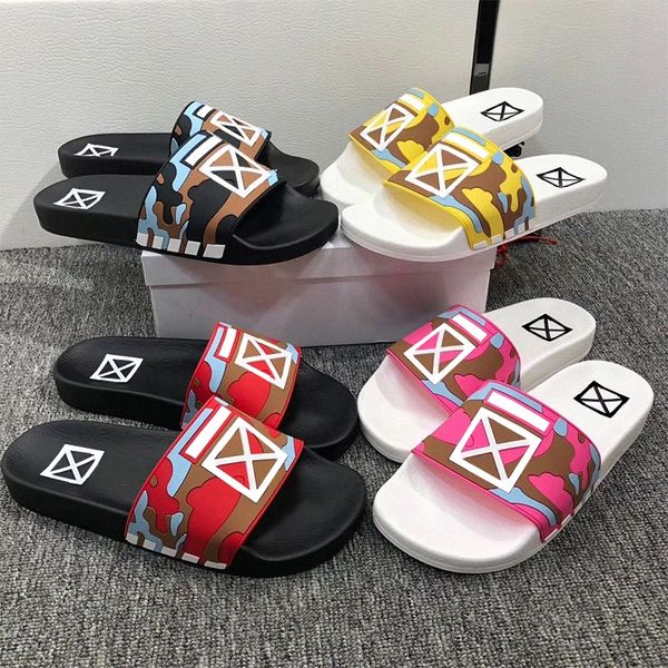 

men women designers slides sandal fashion slides flats rubber heatshoes beach shoes loafers summer outdoor shoes camouflage home fashion sho, Black