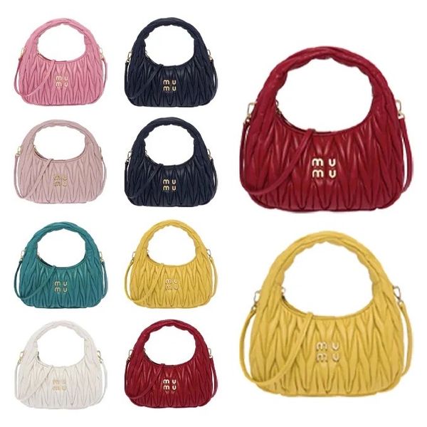 

miu wander matelasse nappa hobo bag shoulder bags handbags luxury wallet womens designer cross body purses totes clutch bags