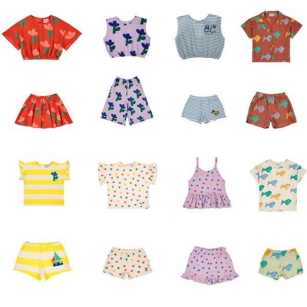 

t-shirts 2023 bc new summer child girls boys t shirts shorts children's short sleeve tee shirts toddler baby children's clothings, Blue