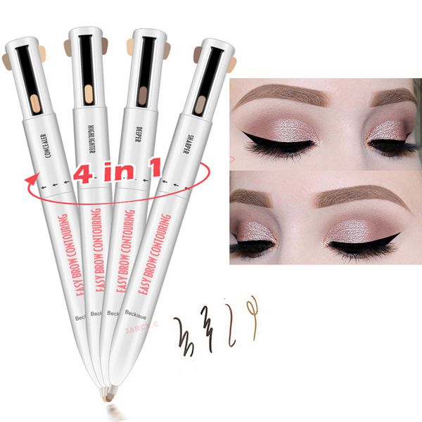 

eyebrow enhancers 4 in 1 pen long lasting easy color pencil waterproof and sweatproof natural nonmarking makeup cosmetic tool 230211