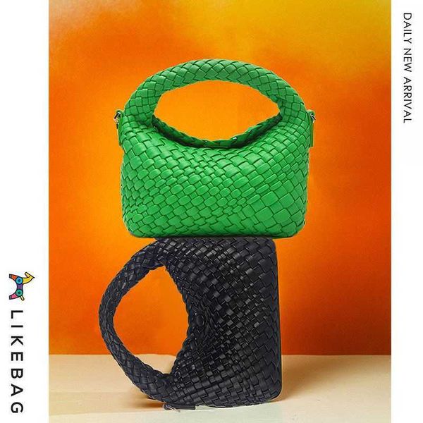 

bottegas bags woven bucket bag women crossbody shoulder bags interior fashion letters genuine leather clip closure solid color brand handbag