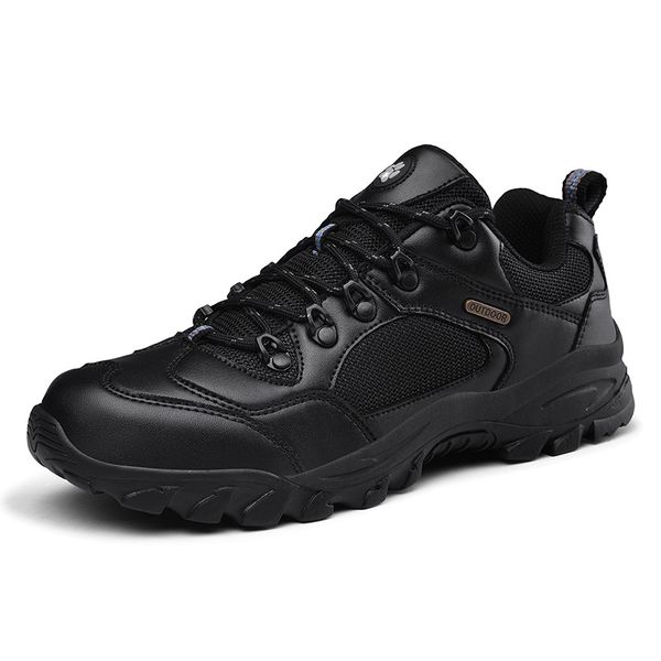 

safety shoes men hiking trekking sneakers waterproof outdoor climbing 230211, Black;brown