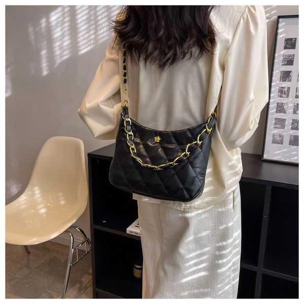 

2023 new htote bag woman luxury design women handbags litchi pu leather large capacity fashion shoulder bag chain underarm bags