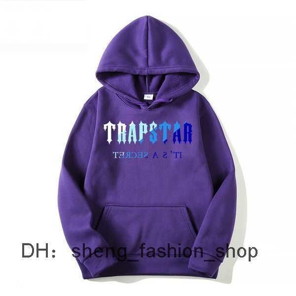 

2023 trapstar tracksuit brand printed sportswear men 18 colors warm two pieces loose sweatshirt pants set hoodie jogging 220815 1 g9u1, Black