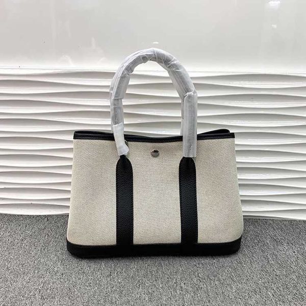 

herme garden party handbags online outlet new canvas with layer cowhide garden tongle leisure large capaci