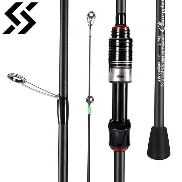 

boat fishing rods sougayilang fishing rod 4 section 21m ultralight carbon fiber pike spinning and casting rod for fishing with eva handle pe