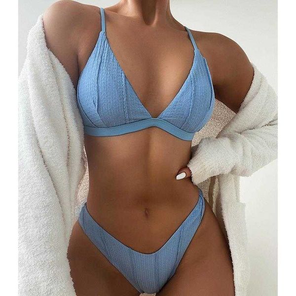 

pure color tied bikini womens fission swimsuit spring vacation, White;black