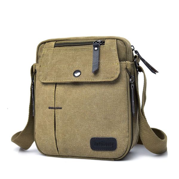 

evening bags men's vintage canvas rucksack crossbody zipper shoulder messenger sling multifunction outdoor travel sport back pack 23021