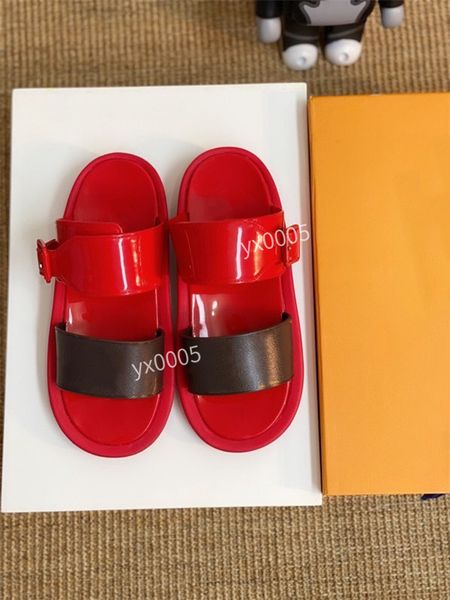 

2023 designer mens women slippers summer sandal beach slide flat platform ladies home fashion shoes flip flops striped causal slipper, Black