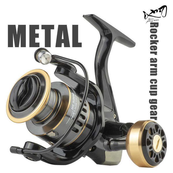 

boat fishing rods fishing reel he10007000 max drag 10kg spare metal spool grip spinning reel for carp reel fishing accessories j230211