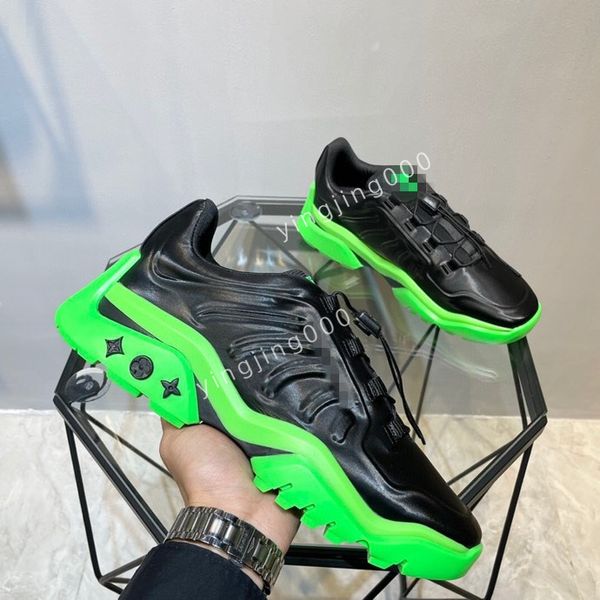 

2023 casual boots shoes travel leather elastic sneaker fashion flat designer running trainers man shoe platform men gym sneaker size38-46, Black