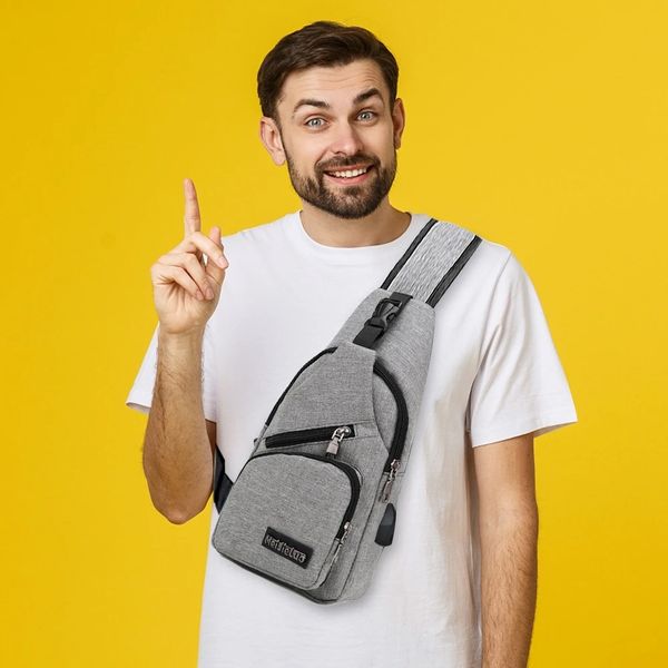 

men anti theft chest bag shoulder bags short trip messengers bags men's leather sling pack usb charging crossbody package school