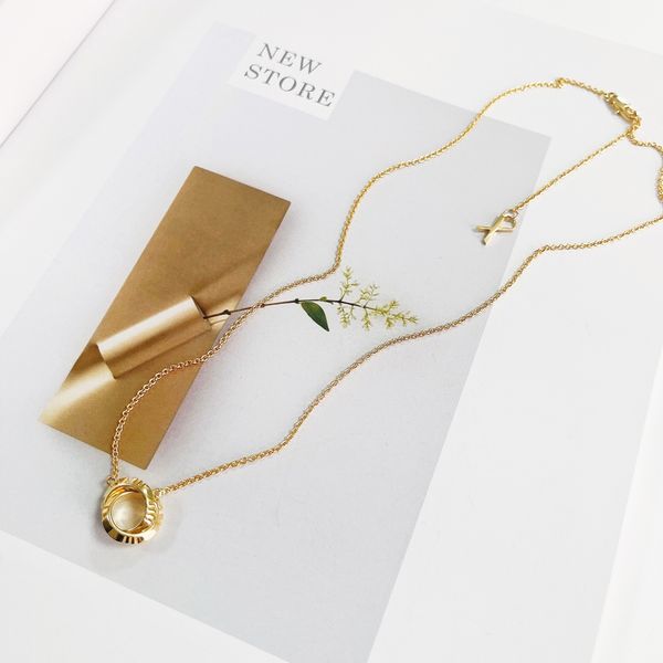 

necklace choker double ring link 18k designer jewelry locket bangle love watches women mens couple fashion thanksgiving valentine party wedd, Silver