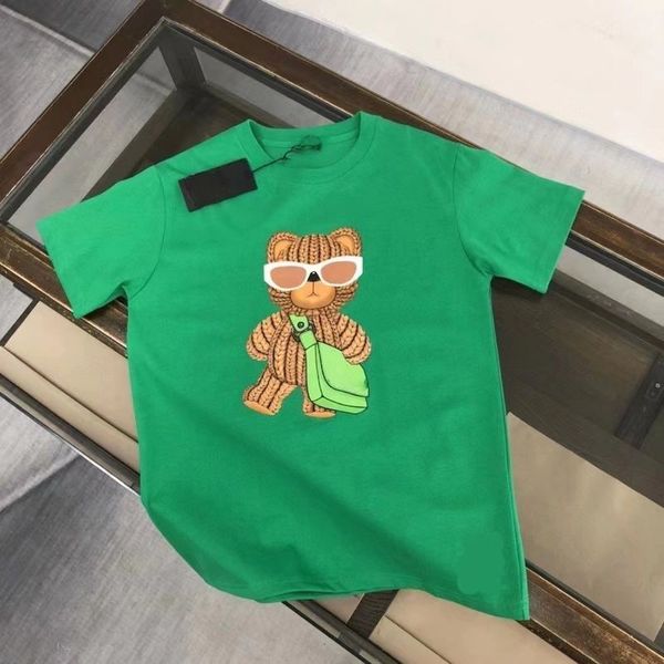 

designer tshirts summer new european goods teddy bear graphic t shirt shortsleeved round neck comfortable men women clothes couples graphic, White