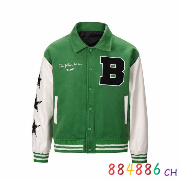 

men's jackets embroidered varsity baseball jacket men women hip hop harajuku letter patchwork leather jackets streetwear college bomber, Black;brown