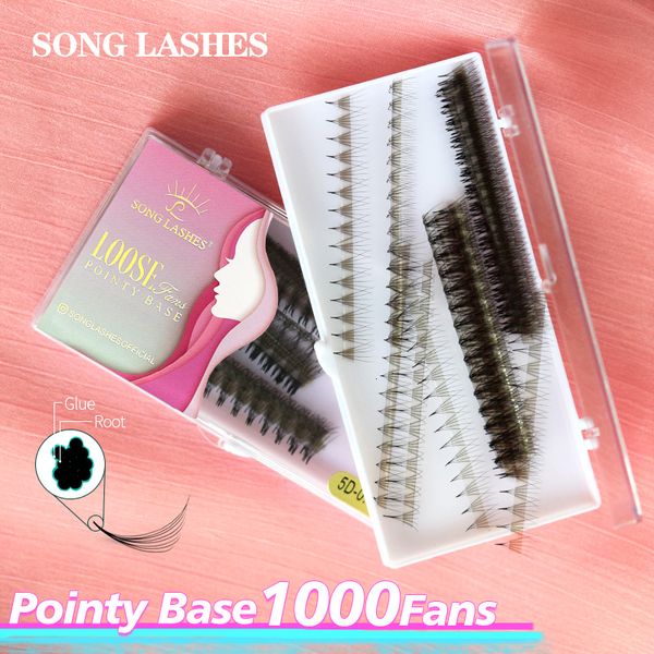 

eye shadow song lashes 1000 fans sharp n stem premade volume pointy base slim thin eyelashes 230211