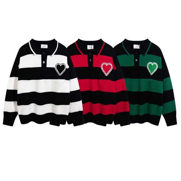 

new sweater man woman knit low collar love a womens couple sweater fashion letter black long sleeve clothes pullover oversized 20ss, White;black