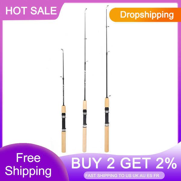 

boat fishing rods 60 80 100cm mini telescopic ice fishing rod portable carbon fiber river shrimp carp fishing pole winter fishing rod tackle