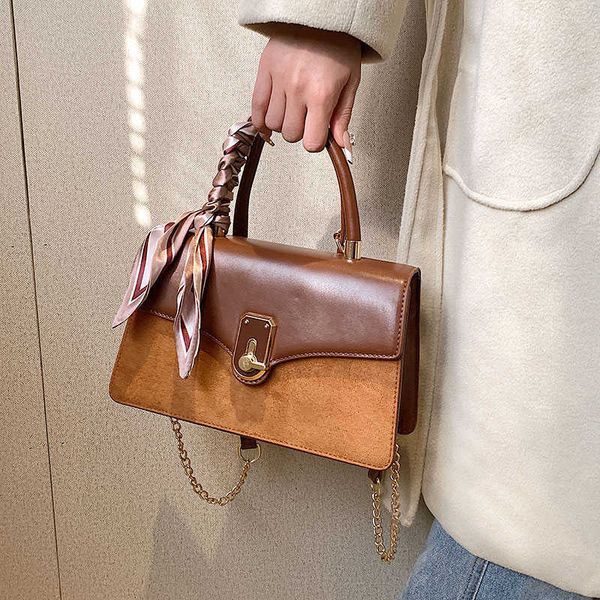 

qwertyui45 totes vintage suede totes handbags and purse women shoulder crossbody bags 2022 new luxury designer ladies messenger bags with sc