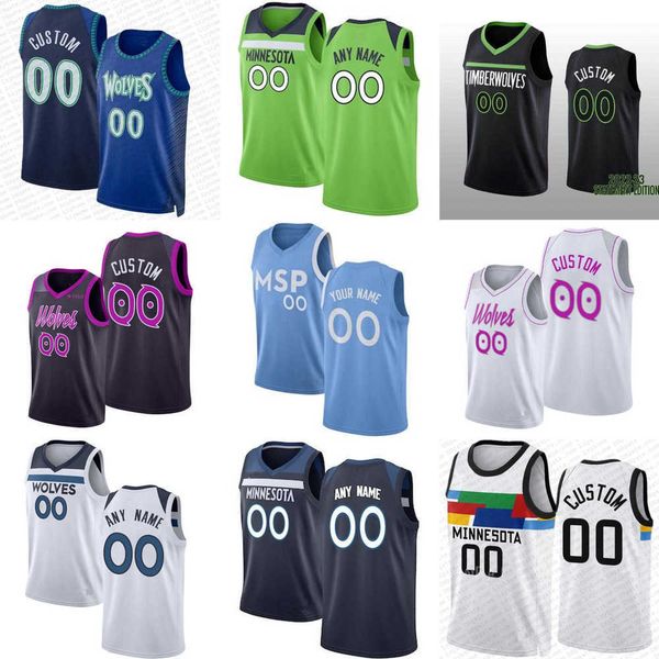 

men women youth minnesota''timberwolves''custom 12 taurean prince 6 mclaughlin 7 wendell moore jr. 8 josh minott 13 nath, Black;red