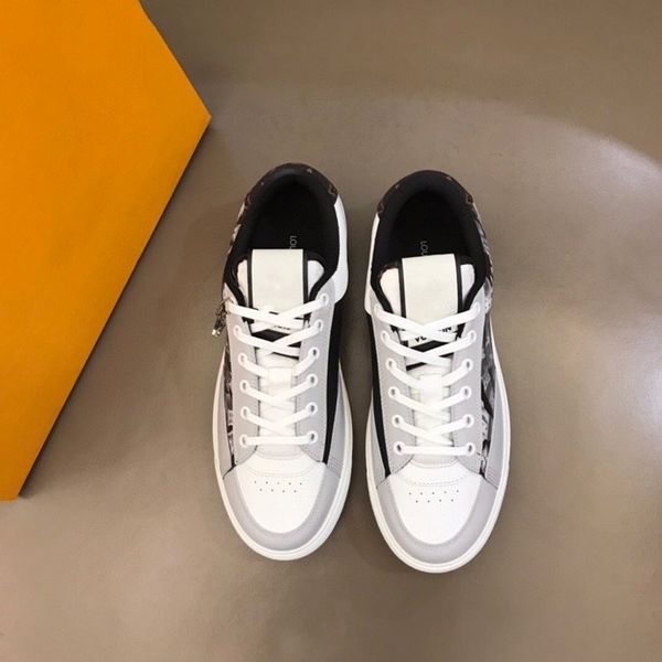 

designer calfskin casual shoes sneakers clothleather trainers fashion stylist shoes leisure shoe lace-up sneaker size38-45, Black
