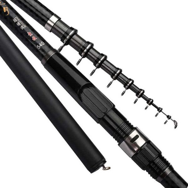 

boat fishing rods carbon fiber rock fishing rod 36 45 54 63 72m retractable ultralight telescopic fishing pole superhard gan034 j230211