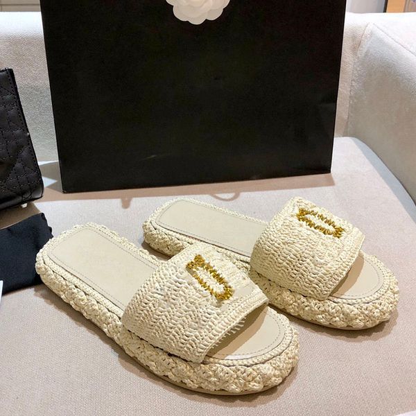 

braided womens slipper platform flat heels sandals beach shoe slip-on mules sliders flip flops loafers slingbacks cauasul shoes outdoor cals, Black
