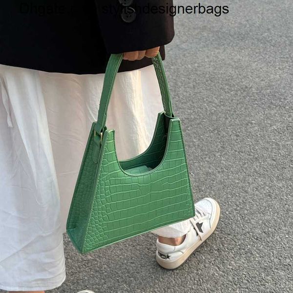 

totes crocodile pattern pu leather handbag female shoulder bag fashion ladies armpit bag retro casual women tote messenger bags firm 0211v23