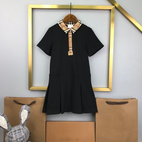 

2023ss deisgners girls polo dresses color black summer preppy pleated skirt newly cotton sports dresses short sleeves skirts high end prices, Red;yellow