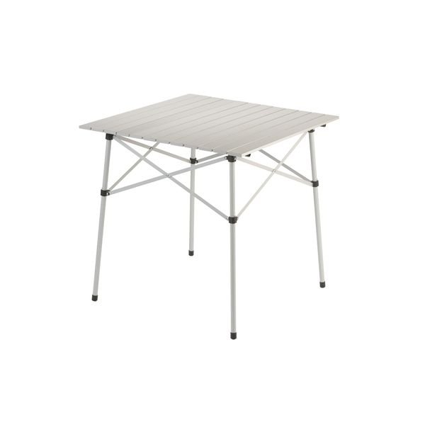 

compact roll aluminum camping table silver