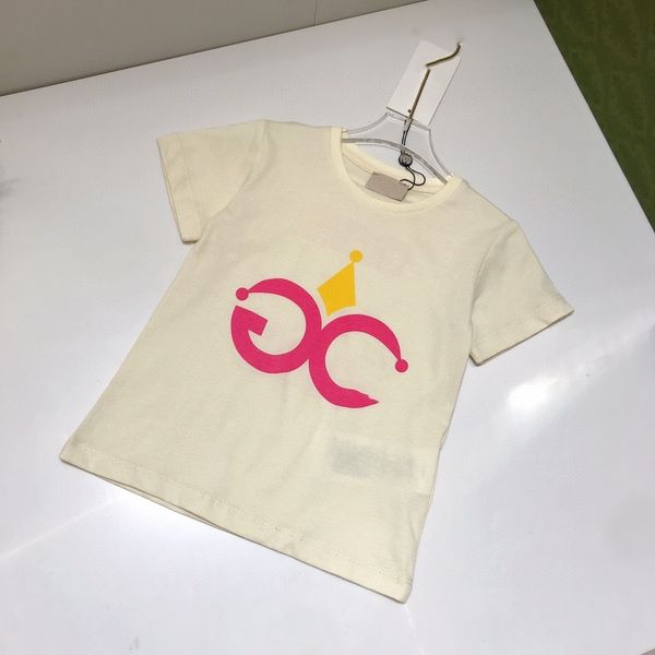 

child tshirt kid designer clothe baby t shirt toddler tee shirt kids clothes 1-14 ages girl short sleeve luxury brand summer shirt pink lett, Blue