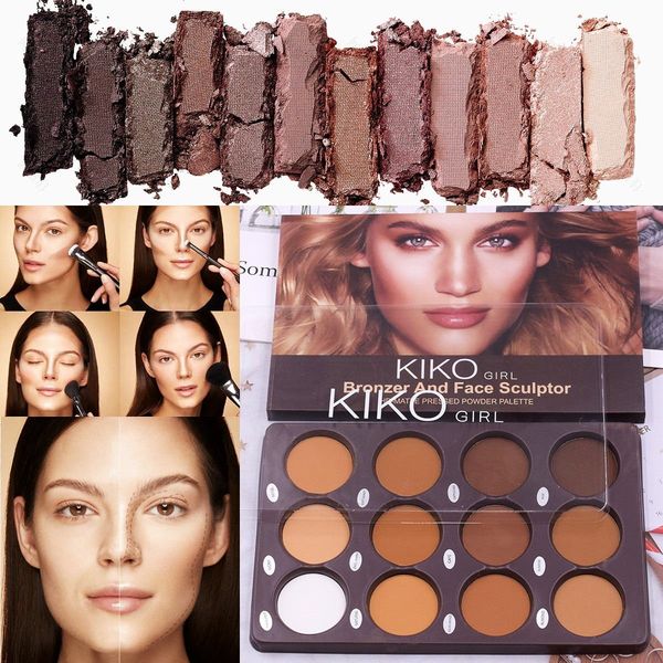 

eye shadow contour palette powder bronzer professional ing makeup highlight face matte for dark skin 230211