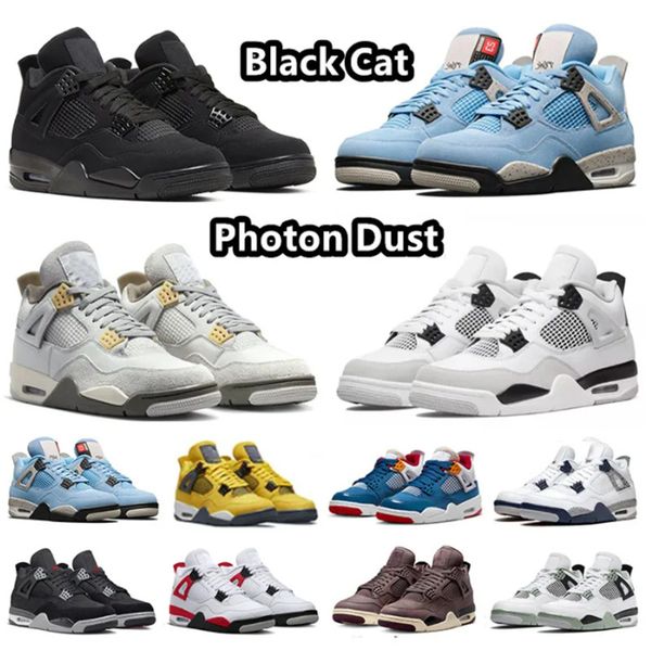 

4s sneakers basketball shoes jumpman 4 women men military black cat white oreo fire red thunder sail university blue cool grey infrared meta