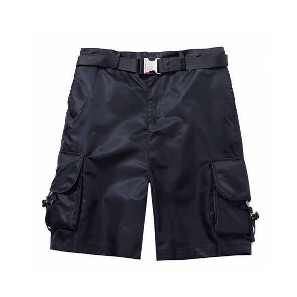 

men's large size shorts front and back pockets work pants polar style summer wear beach out pure cotton anti-snap men's black knee