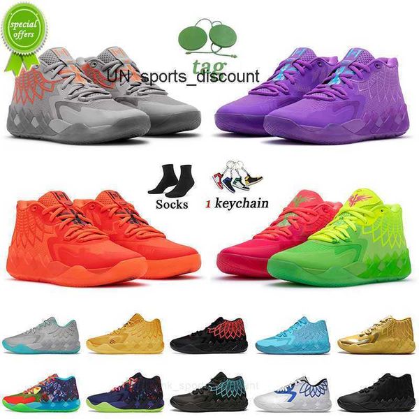 

lemelo ball mb.01 basketball shoes rock ridge red blast queen city buzz rick and morty trainers