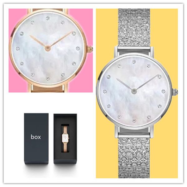 

designer diamonds luxury women watch waterproof function dw quartz simplicity ladies fashion rose gold silver watches 28mm 32mm 36mm orologi, Slivery;golden
