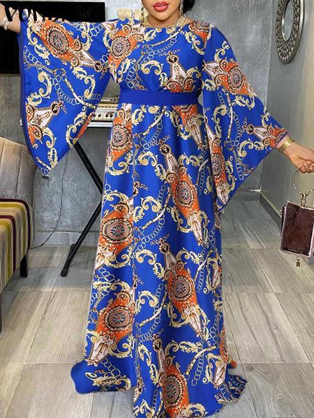 

party dresses bohemian maxi long dress women long sleeve holiday party pleated dress vintage printed maxi sundress casual vestido femme t230, White;black