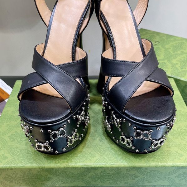 

designer women classic sandals platform heel letter luxury exclusive slipper fashion lady outdoor slide 9kjd, Black