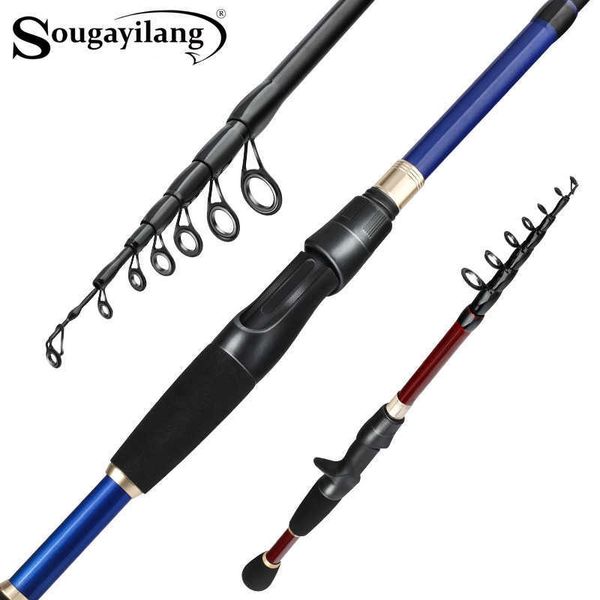 

boat fishing rods sougayilang 18m 21m 24m baitcasting rod telescopic m power lure rod ultralight saltwater carp spinning casting fishing rod