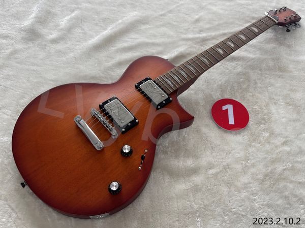 

electric guitar in stocking can ship out at once no 1 electric guitar chrome parts hh cover pickups tune o matic bridge and stail satin brow